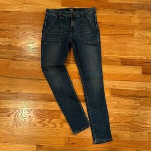 Super soft, slim leg Chaps blue jeans